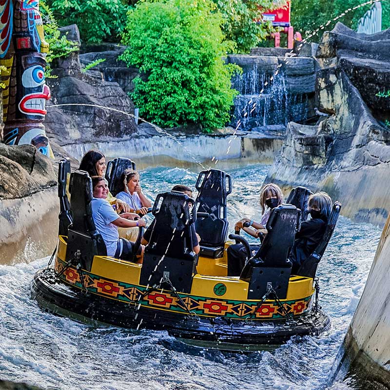 Fairy-tale castle at Dream World theme park