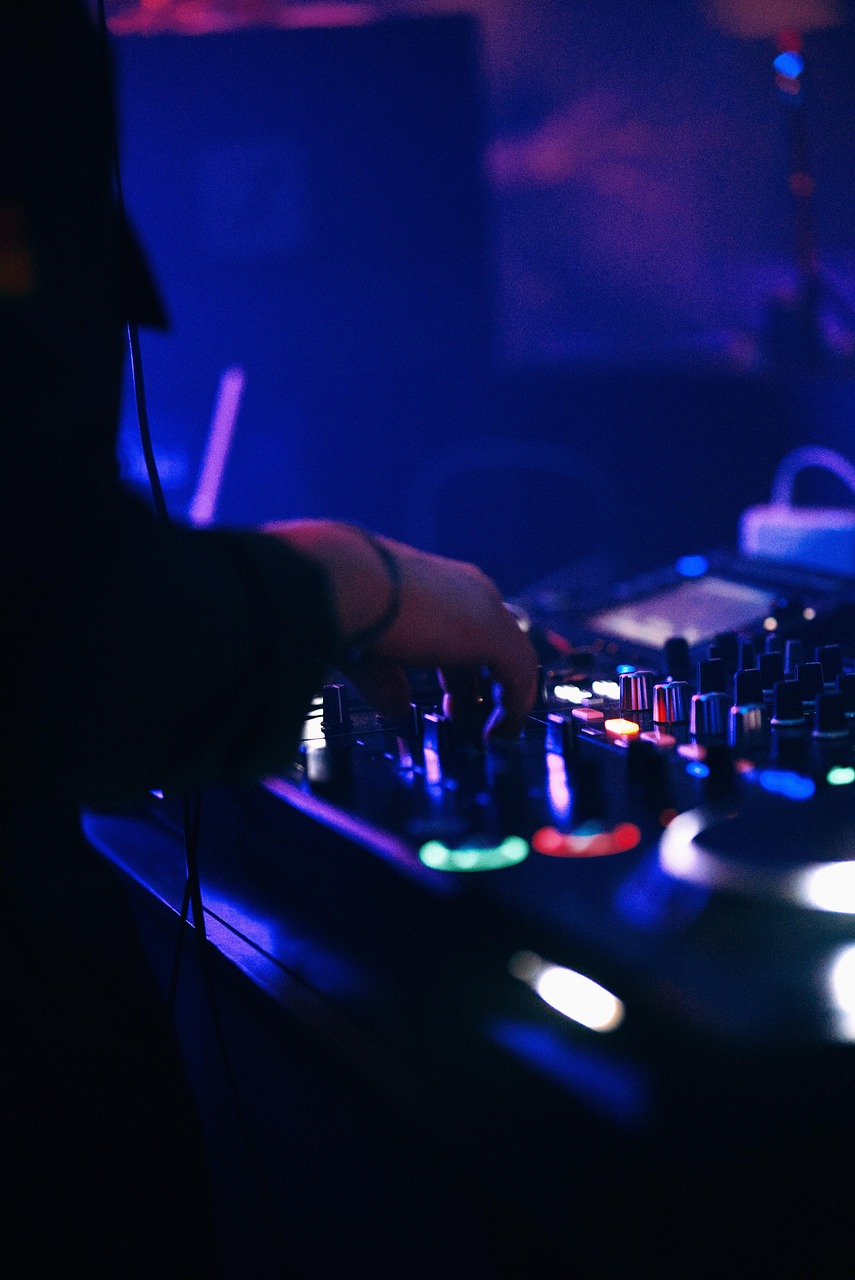 DJ playing music in a nightclub